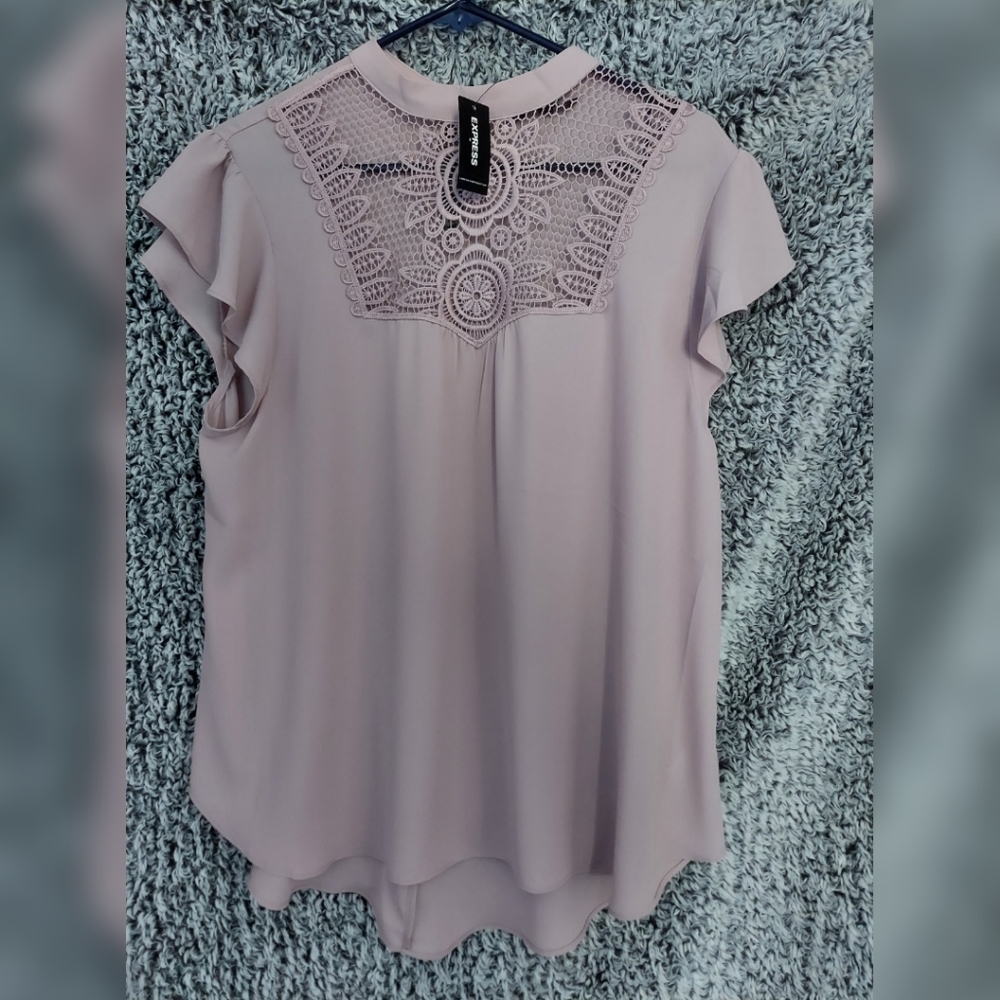 Express high collar shirt